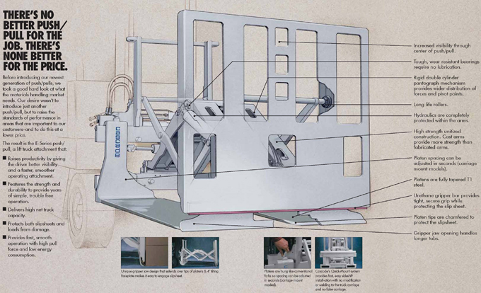 Push Pull Forklift Attachment , Hangcha Lift Truck Attachments ISO