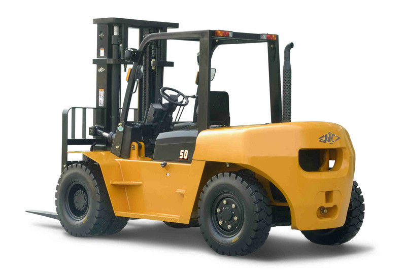 6T Hangcha Brand Diesel Forklift Truck , 3m 2 Stage Mast Heavy Duty Fork Lift