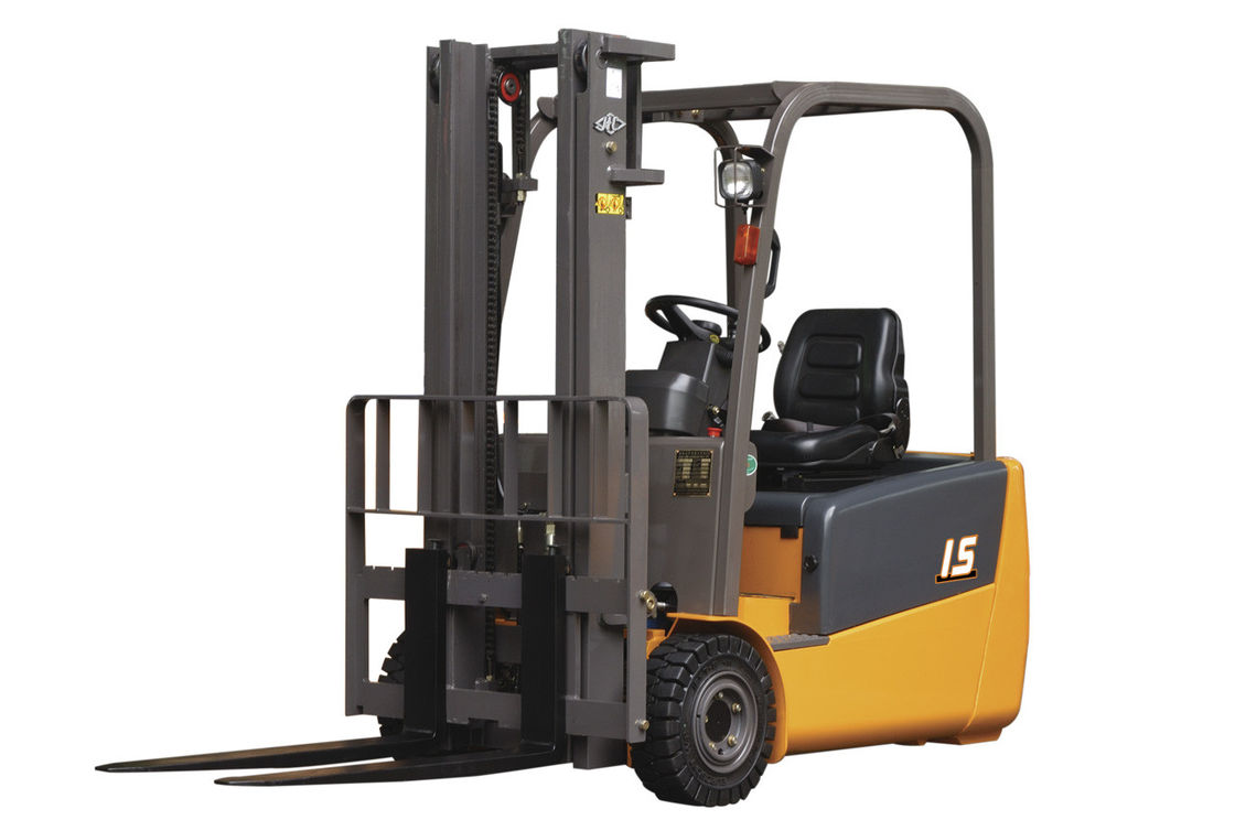 Solid Tire 2T Electric Forklift Truck Narrow Aisle Unloading Cargo