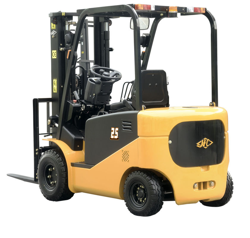 Narrow Aisle Pneumatic Tires Electric Forklift Truck 3 Ton Capacity Moving Cargo