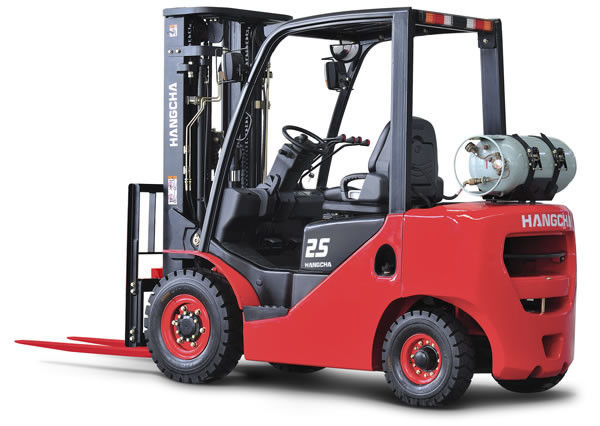 Warehouse LPG Forklift Truck Moving Cargo 1.5 Ton , Internal Combustion Fork Lift