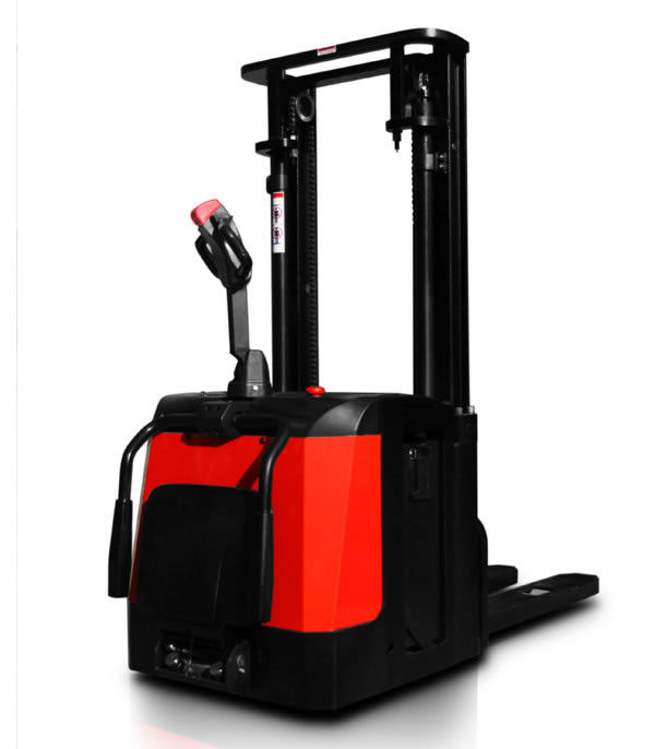 1 Ton Warehouse Forklift Trucks , Material Handling Electric Pallet Stacker