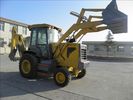 China Highway Big Wheel Backhoe Loader 0.9cbm , Heavy Equipment Steer Skid Loader distributor