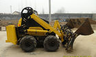 China Farm Mini Skid Steer Loader Shoveling Sand With Four In One Bucket distributor