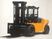 Container 14T Diesel Forklift Truck With Dual Front Pneumatic Tires / 3m High Mast supplier