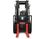 Pneumatic Tires 1 Ton Gasoline Powered Pallet Forklift Red Color supplier