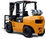 Pneumatic Tire LPG Forklift Truck 5 Ton Counterbalance For Car / Factory supplier